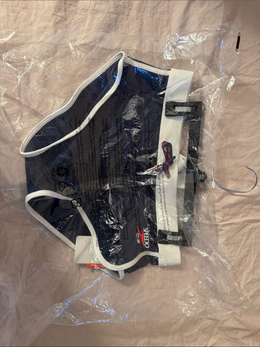 Speedo Navy and White Swim Briefs